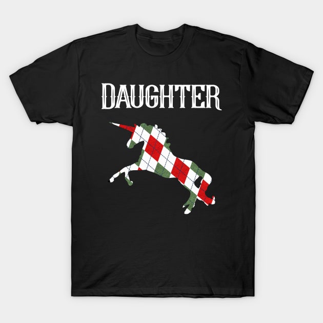 Daughter Family Christmas Pyjama Party Costume OOTD For Reunion Get Together T-Shirt by familycuteycom